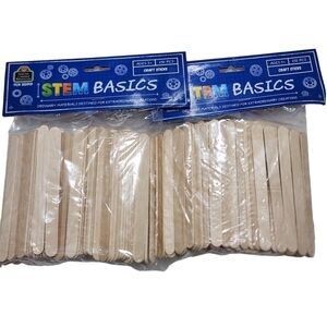 New TCR 20919 STEM Basics Craft sticks 250 ct 2 pack